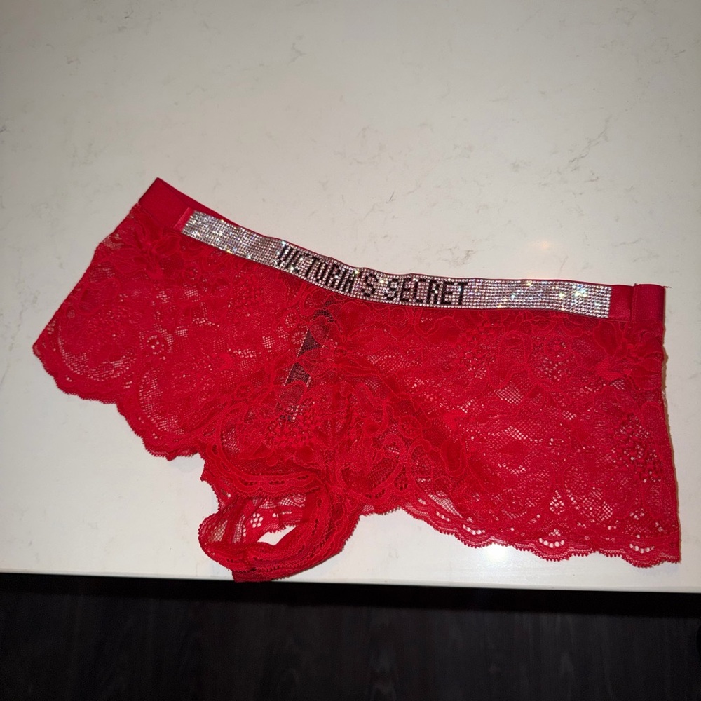 Victoria's Secret Scarlet Lace Shorts